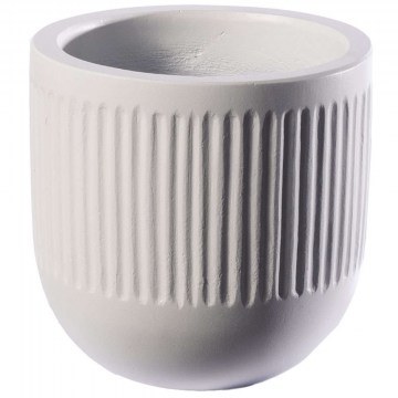 Plant Pot Cement Vive C-9370-8 40x40x40cm White Supergreens