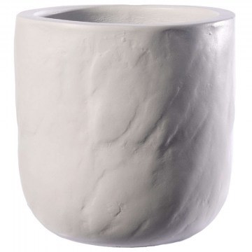 Plant Pot Cement Scape C-1470-8 38x38x38cm White Supergreens