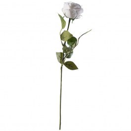 Τεχνητό Κλωνάρι Τριαντάφυλλο Garden 6581-7 8x57cm White Supergreens WHITE