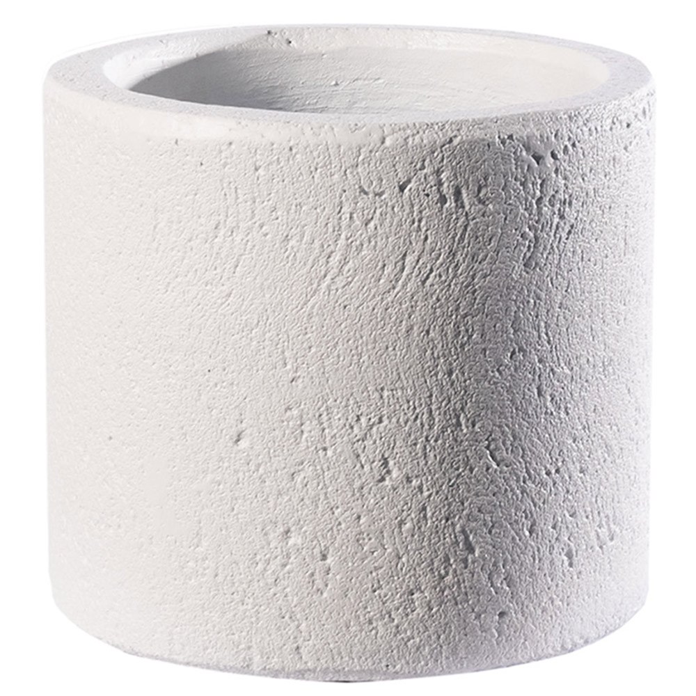Γλάστρα Τσιμεντένια Κύλινδρος Echo B-8370-8 30x30x28cm White Supergreens