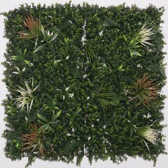 Τεχνητή Φυλλωσιά Φτέρη με Χορτάρι 6961-7 100x100cm Green Supergreens