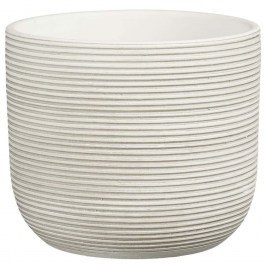 Plant Pot Samuel 2780-8 22x22x19cm Off White Supergreens OFF WHITE