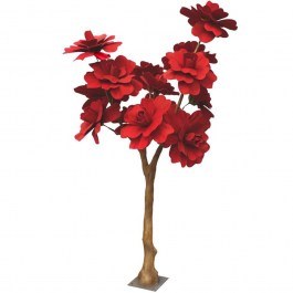 Τεχνητό Δέντρο Τριανταφυλλιά Giga 3421-6 300cm Red Supergreens RED