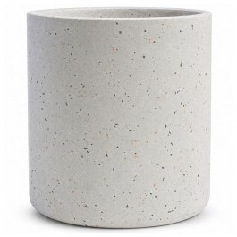 Plant Pot Celestia C-4180-8 40x40x35cm Terrazzo White Supergreens WHITE