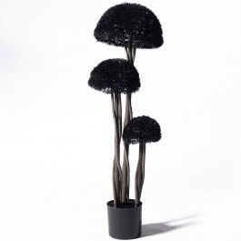 Τεχνητό Δέντρο Μπονσάι Moss Mushroom 7121-6 120x120cm Black Supergreens BLACK