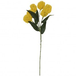 Τεχνητό Λουλούδι Βαγξία Natural Banksia 4481-7 52cm Yellow Supergreens YELLOW