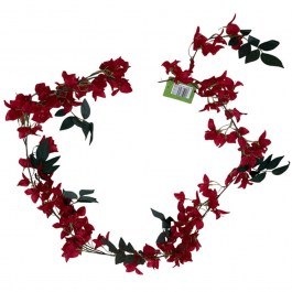 Τεχνητή Γιρλάντα Βουκαμβίλια Vine 1402-7 130cm Red Supergreens RED