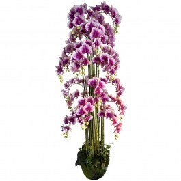 Τεχνητό Φυτό Ορχιδέα Phalaenopsis Με Moss 0721-6 180cm Purple Supergreens PURPLE