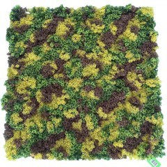 Synthetic Decorative Foliage Panel Moss Jardin Mousse 8102-7 100x100cm Multi-Green Supergreens