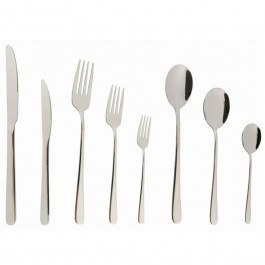 Cutlery In Suitcase Faro (Set 30Pcs) 03685 White-Inox Dinox INOX-WHITE