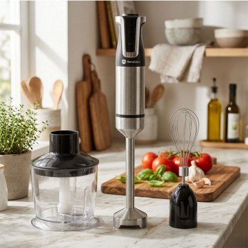 Ραβδομπλέντερ (Σετ 3Τμχ) HV-HBL800B 800W Inox-Black HomeVero