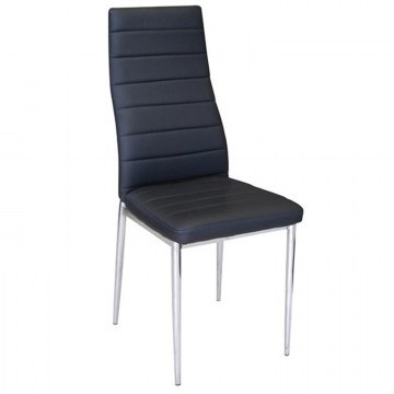 Καρέκλα Jetta ΕΜ966Χ,36 Black 40x50x95 cm Σετ 6τμχ