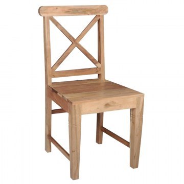 Καρέκλα Kika ΕA7024 Natural 46x50x94cm Σετ 2τμχ