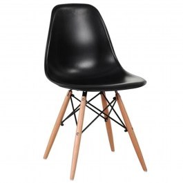 Chair - Art Wood EM123,2W Black 46X52X82Cm BLACK