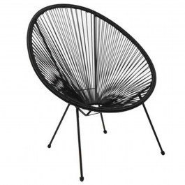 ArmChair - Acapulco E245,2 Metal Black/Rattan Black BLACK