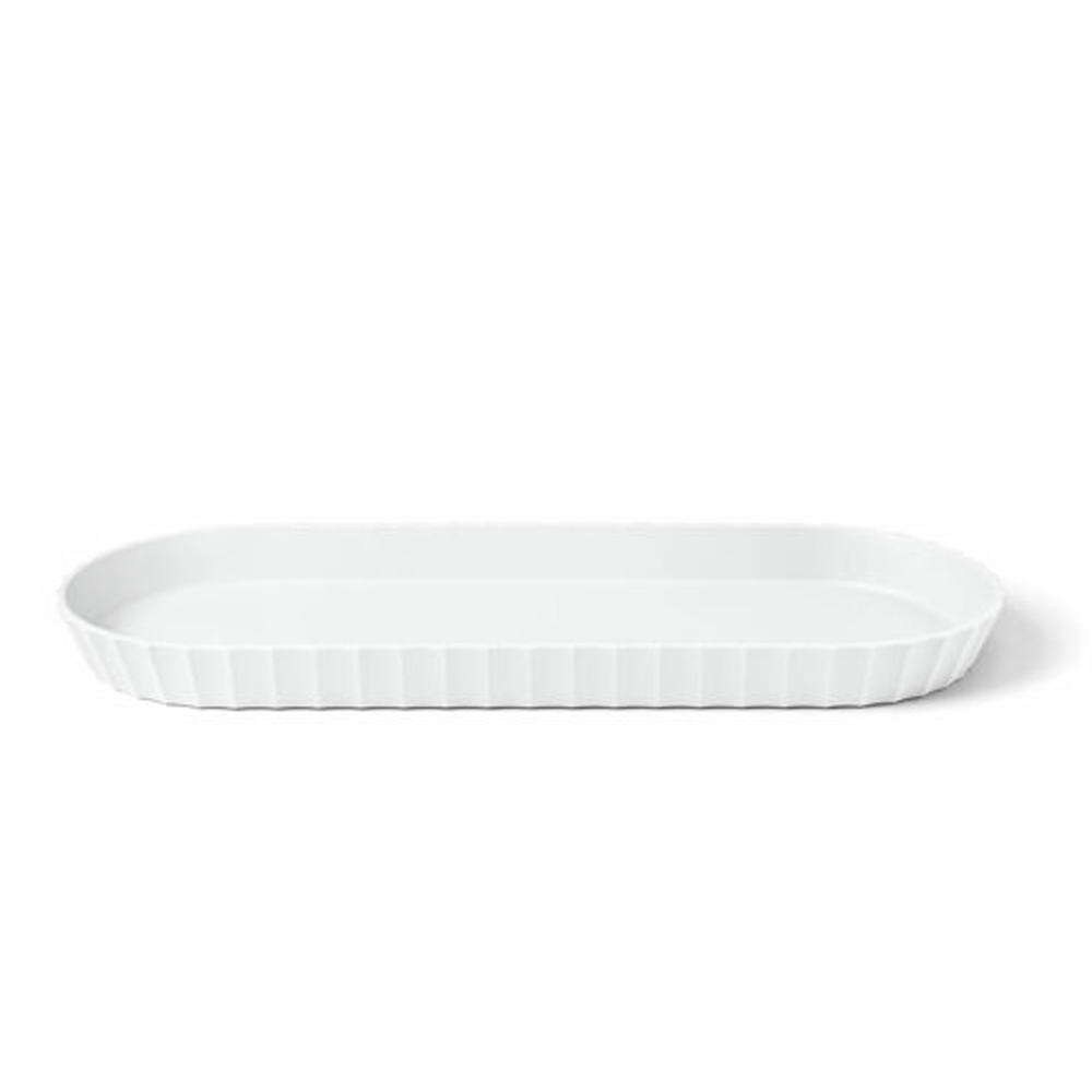 Πιατέλα Σερβιρίσματος Minerva M 37,5x15x3cm Arctic White Blim+
