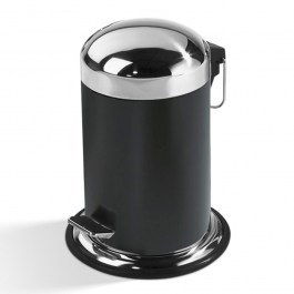 Trash Can TE 30 0608172 22x24x31cm Black Decor Walther BLACK