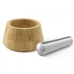 Γουδί Με Γουδοχέρι Opeso 20216 13,7x8/14cm Natural-Inox Zack