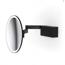 Καθρέπτης Τοίχου Φωτιζόμενος VISION R 5X 0123160 20,5x20,5x11cm IP44 Black Decor Walther BLACK