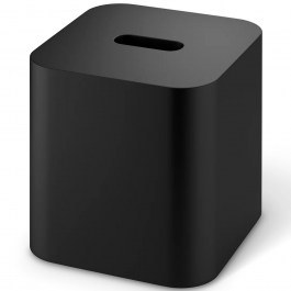 Κουτί Για Χαρτομάντηλα Stone KBQ 0974060 13,7x13,7x14,2cm Black Decor Walther BLACK
