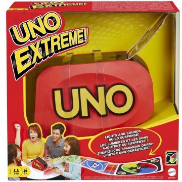 Board Game Uno GXY75 Extreme Card Game For 2-10 Players Multi Mattel