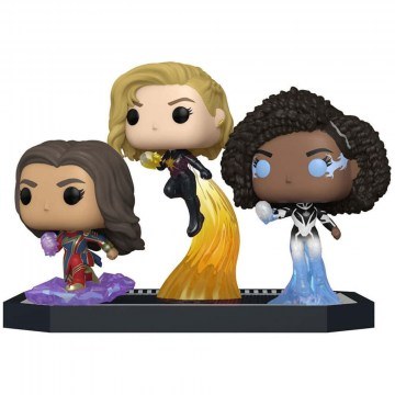 Figure Moment: The Marvels - Ms. Marvel/Captain Marvel/Photon (Special Edition) #1258 Bobble-Head 68644 Multi Funko Pop!