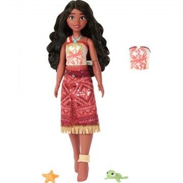 Disney Doll: Vaiana 2 - Swimming Tautai Vaiana JFF09 Multi Mattel