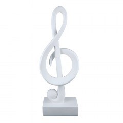 Decorative Item Clef 37156 8,5x15x39cm White