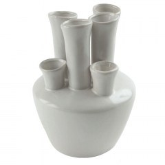 Βάζο Tubes 61858 18cm White