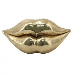 Διακοσμητικό Αντικείμενο Lips 65217 29x9,5cm Gold