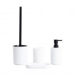 Σετ Μπάνιου Aqua 238705 747120 (Σετ 3τμχ) White Homla WHITE