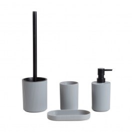 Σετ Μπάνιου Aqua 238704 747113 (Σετ 3τμχ) Grey Homla GREY