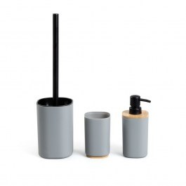 Σετ Μπάνιου Salti 238718 747236 (Σετ 3τμχ) Grey-Natural Homla GREY-NATURAL