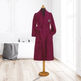 Bathrobe 3209 Pomegranate Greenwich Polo Club Pomegranate