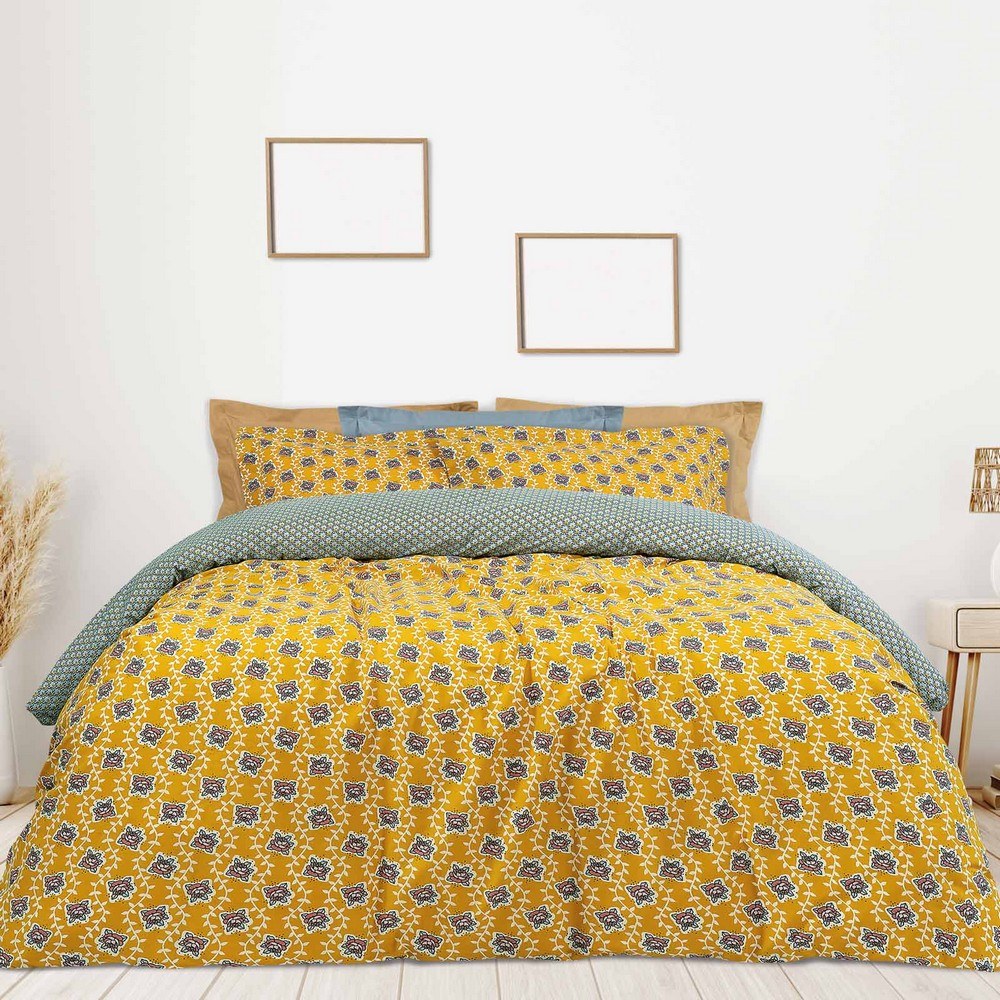 Κουβερλί Casual 5402 Ocher-Light Blue Das Home