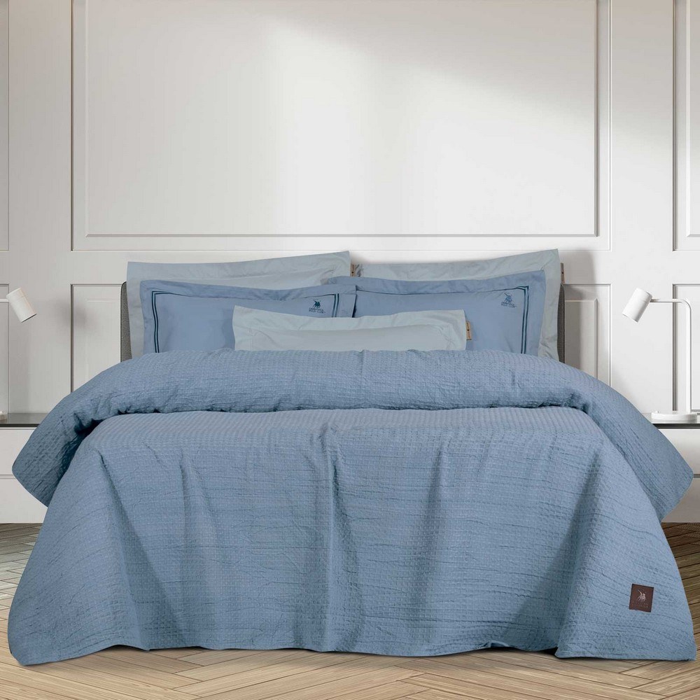 Κουβέρτα Πικέ 3400 Light Blue Greenwich Polo Club