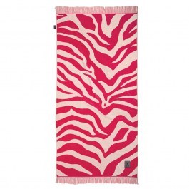 Beach Towel 5200 Taupe-Magenta Greenwich Polo Club MAGENTA