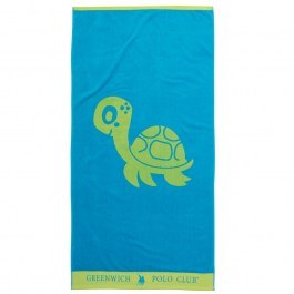 Kid Beach Towel 3763 Blue-Green Greenwich Polo Club blue-green