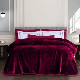 Κουβέρτα 3438 Velour Bordo Greenwich Polo Club BORDO
