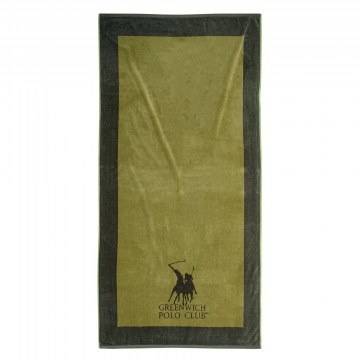 Πετσέτα Θαλάσσης 3859 Olive-Khaki Greenwich Polo Club