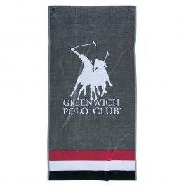Πετσέτα Θαλάσσης 3867 Grey-White-Red Greenwich Polo Club GREY-RED