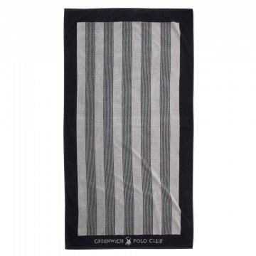 Beach Towel 3886 Black-Ecru Greenwich Polo Club