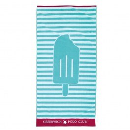 Kid Beach Towel 3891 Turqoise-White Greenwich Polo Club TURKUAZ