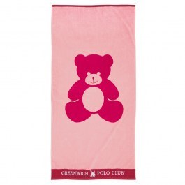 Kid Beach Towel 3896 Pink-Red Greenwich Polo Club PINK-RED