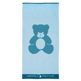 Kid Beach Towel 3897 Petrol-Light Blue Greenwich Polo Club BLUE-PETROL