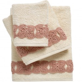 Πετσέτες Daily 0733 (Σετ 3τμχ) Ecru Das Home ECRU
