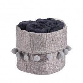 Πετσέτες Soft 4011 (Σετ 4τμχ) Black Das Home BLACK