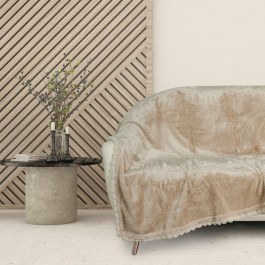 Κουβέρτα Καναπέ 1187 Fleece Beige Das Home BEIGE
