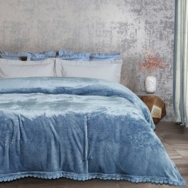 Κουβέρτα Fleece 1186 Dusty Blue Das Home DUSTY BLUE