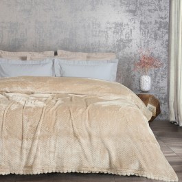Κουβέρτα Fleece 1187 Beige Das Home BEIGE